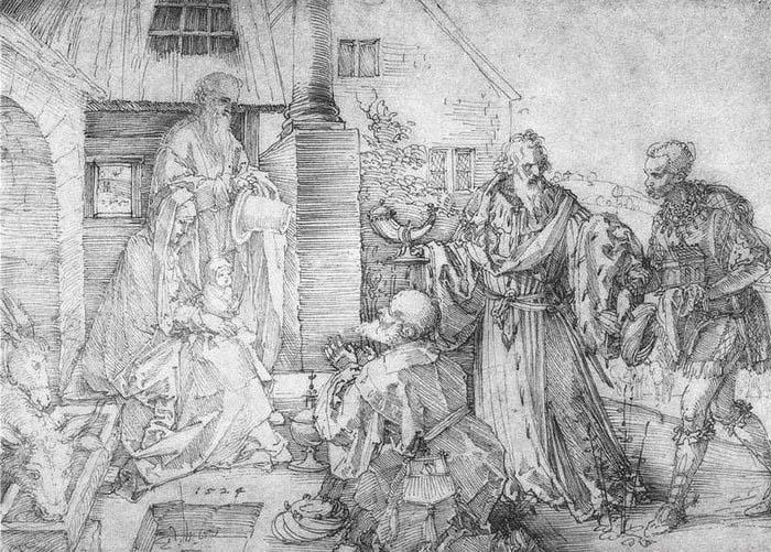 Albrecht Durer The Adoration oil painting image